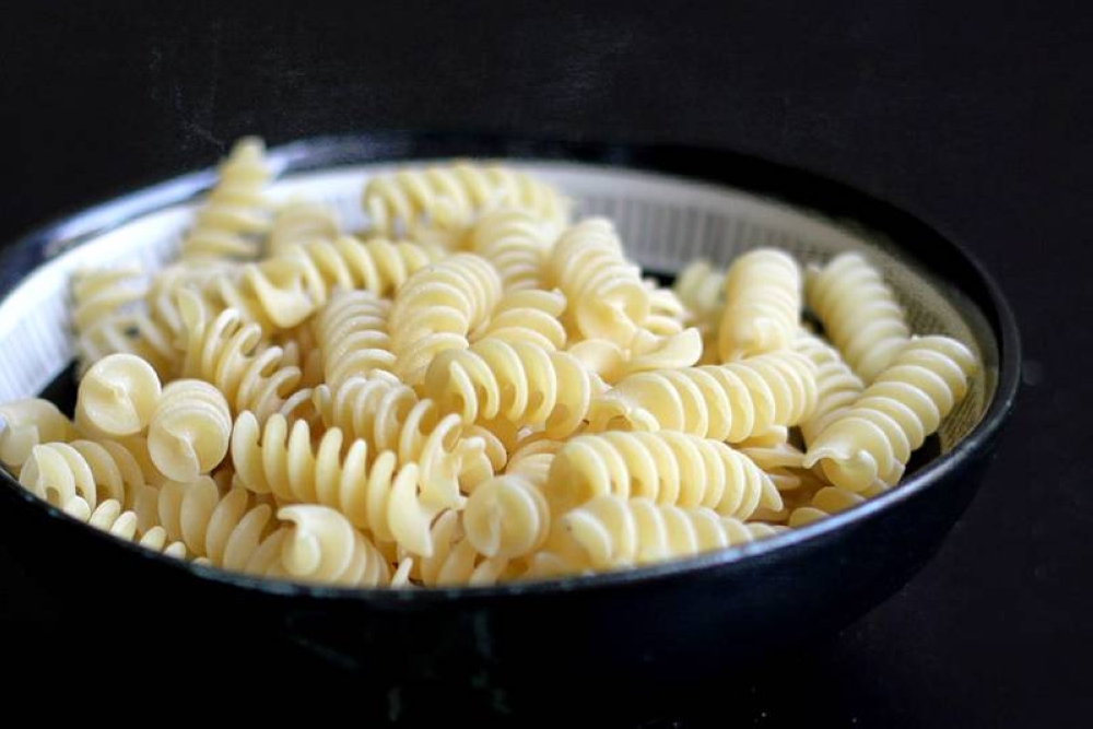 'Fusilli' is a shape of pasta that is formed into corkscrews.