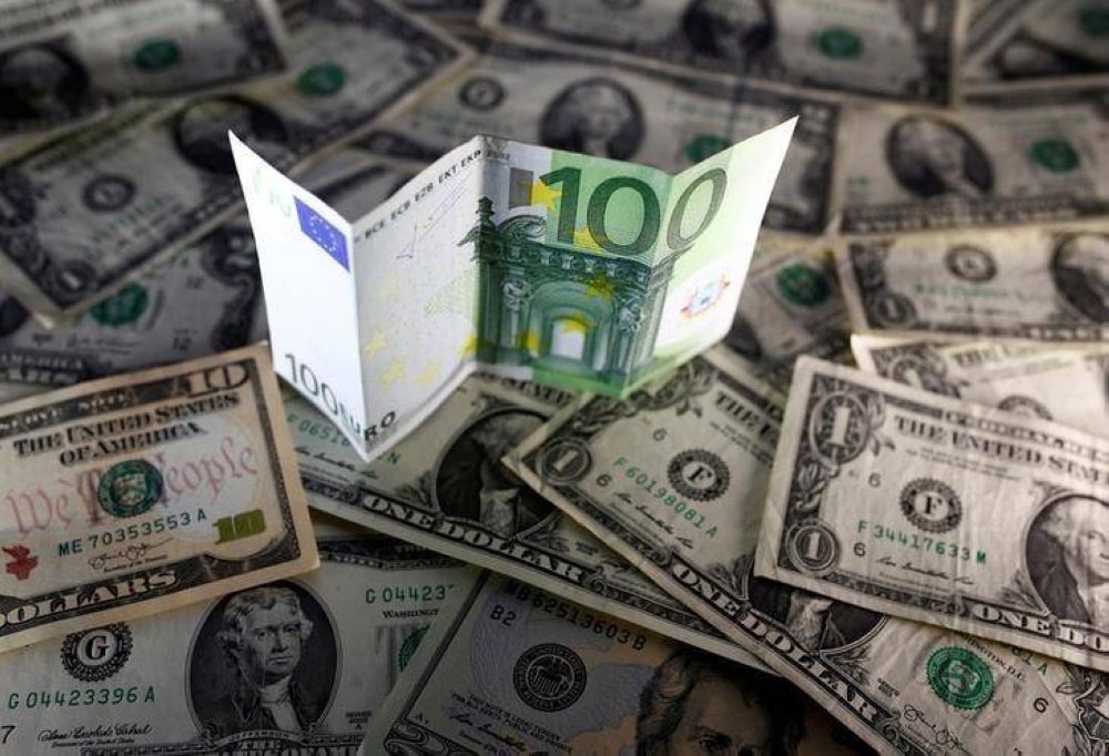 The euro was a little steadier at US$1.0089 (RM4.49), after bouncing from a two-decade trough of US$0.9952 last week. — Reuters pic