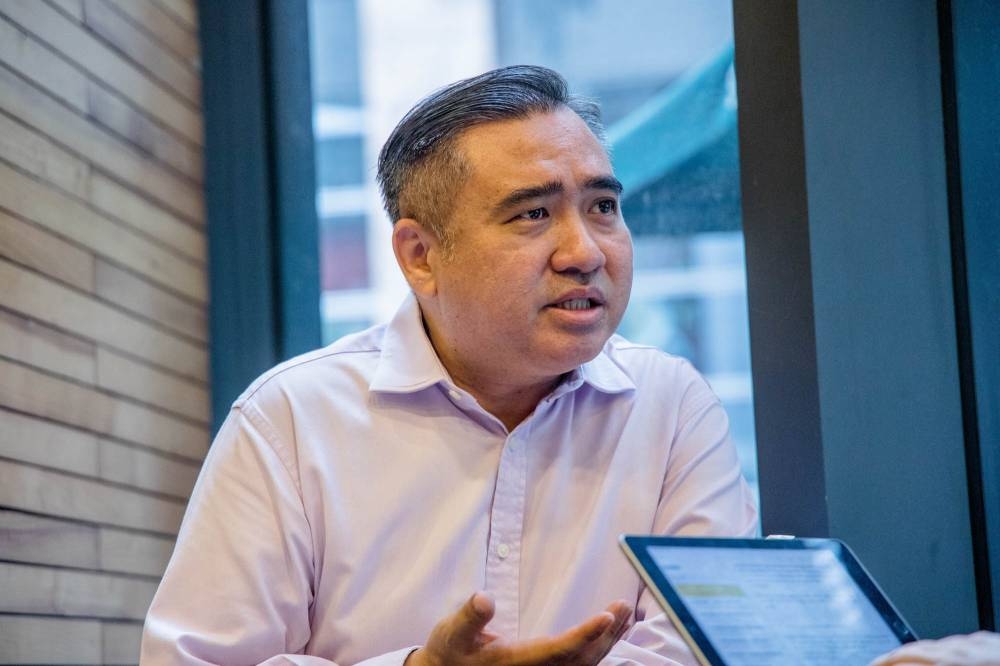 DAP secretary-general Anthony Loke speaks during an interview with Malay Mail in Kuala Lumpur June 7, 2022. — Picture by Firdaus Latif