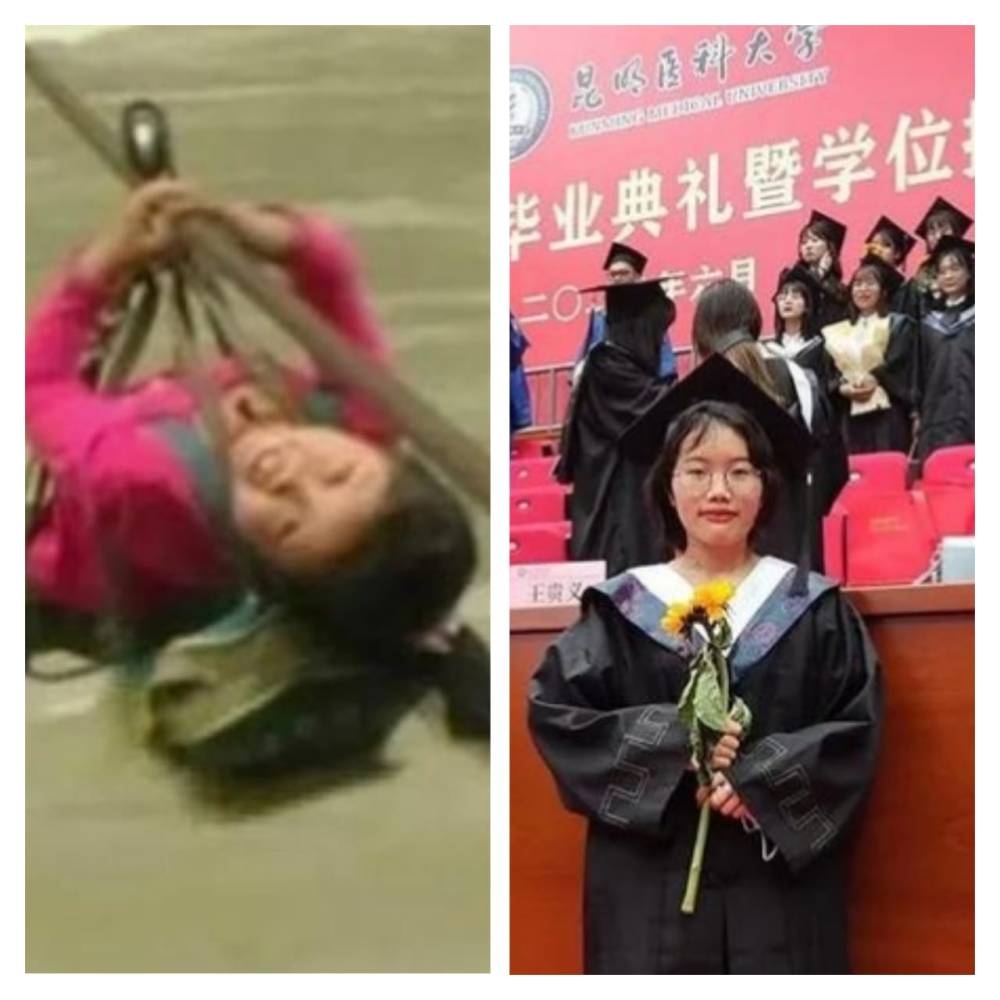 Woman in China who used a pulley to cross river as a child returns to village to serve upon graduation - Vimarsana News