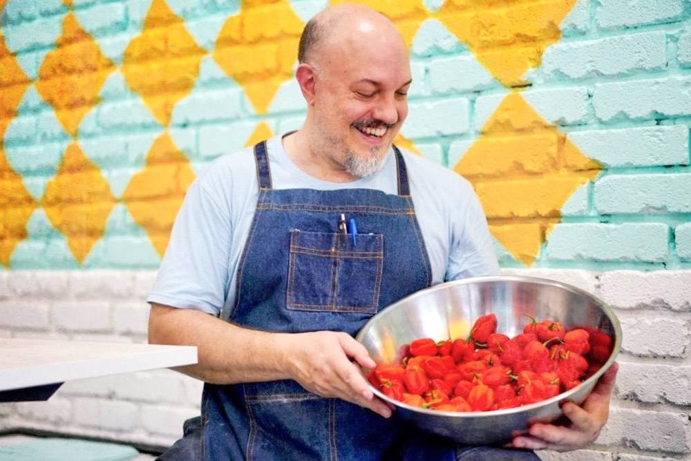 Chef T. Jay, the pioneering mind behind Soul Byrd, loves his habaneros.
