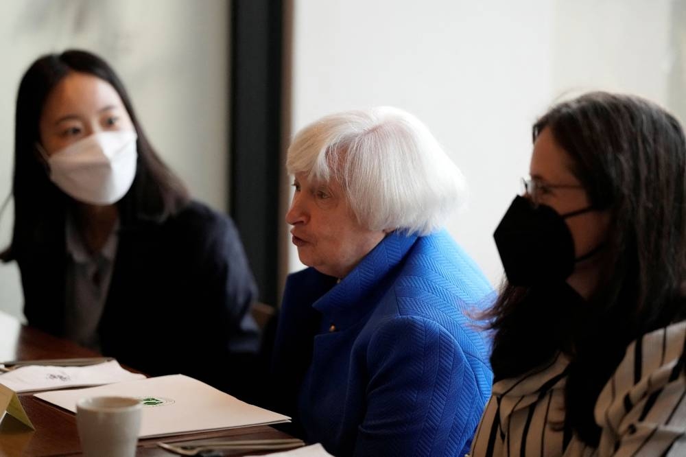 US Treasury Secretary Janet Yellen attends a lunch meeting with women entrepreneurs in Seoul July 19, 2022. — Picture by Lee Jin-man/Pool via Reuters 