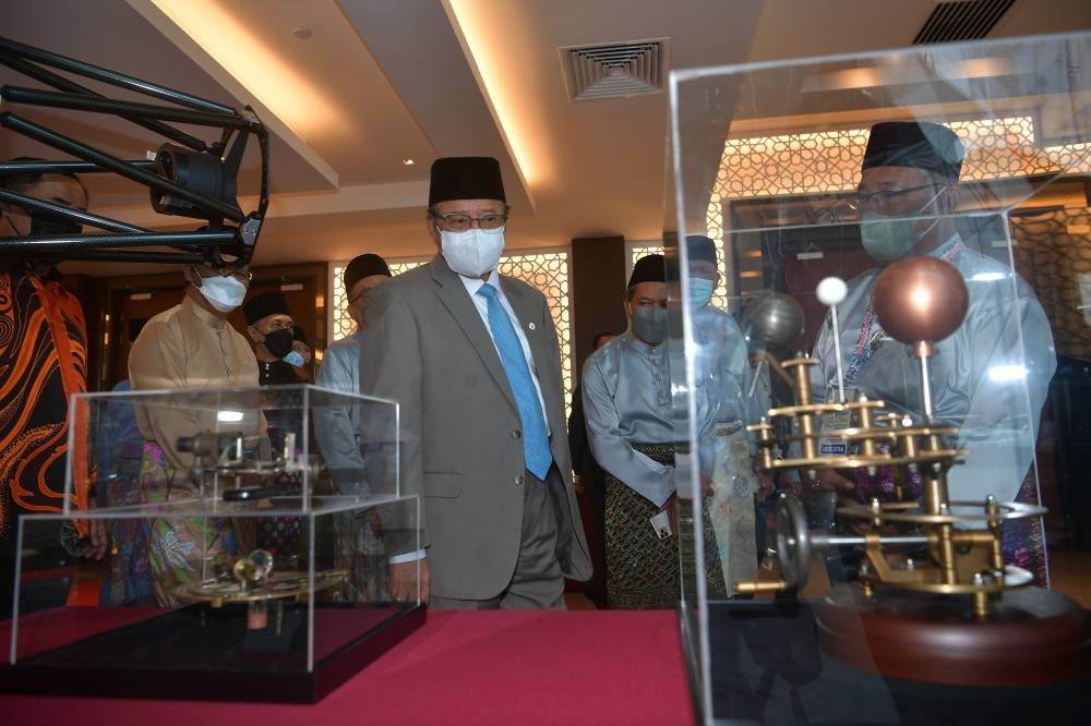 Sarawak Premier Tan Sri Abang Johari Openg attends the Sarawak Fatwa Seminar in Kuching, July 19, 2022. — Bernama pic 