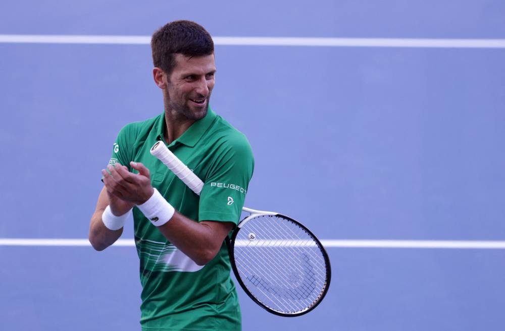 Novak Djokovic performs during the opening of a regional tennis centre that will prepare top tennis players for major tournaments, in Visoko, Bosnia and Herzegovina July 13, 2022. — Reuters pic