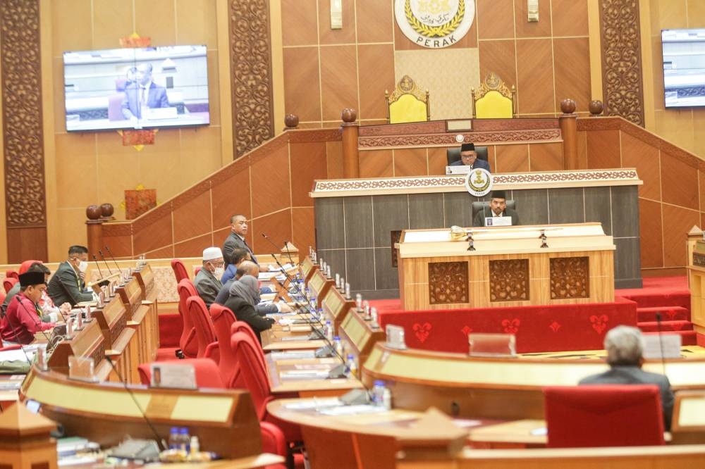 The Perak State Assembly made history today when it approved a private member’s motion to study the existing enactments with regard to wills, to preserve the welfare of Muslim orphans in the state. — Picture by Farhan Najib