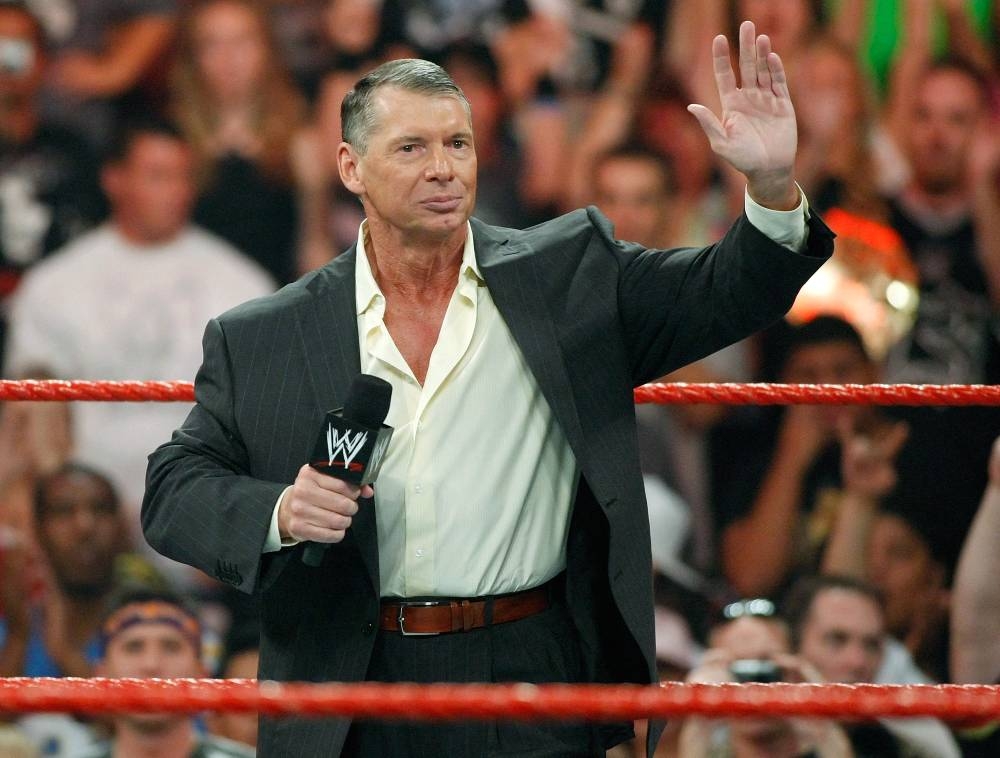 In this file photo taken on August 24, 2009 World Wrestling Entertainment Inc Chairman Vince McMahon appears in the ring during the WWE Monday Night Raw show at the Thomas & Mack Center in Las Vegas, Nevada. ― AFP file pic