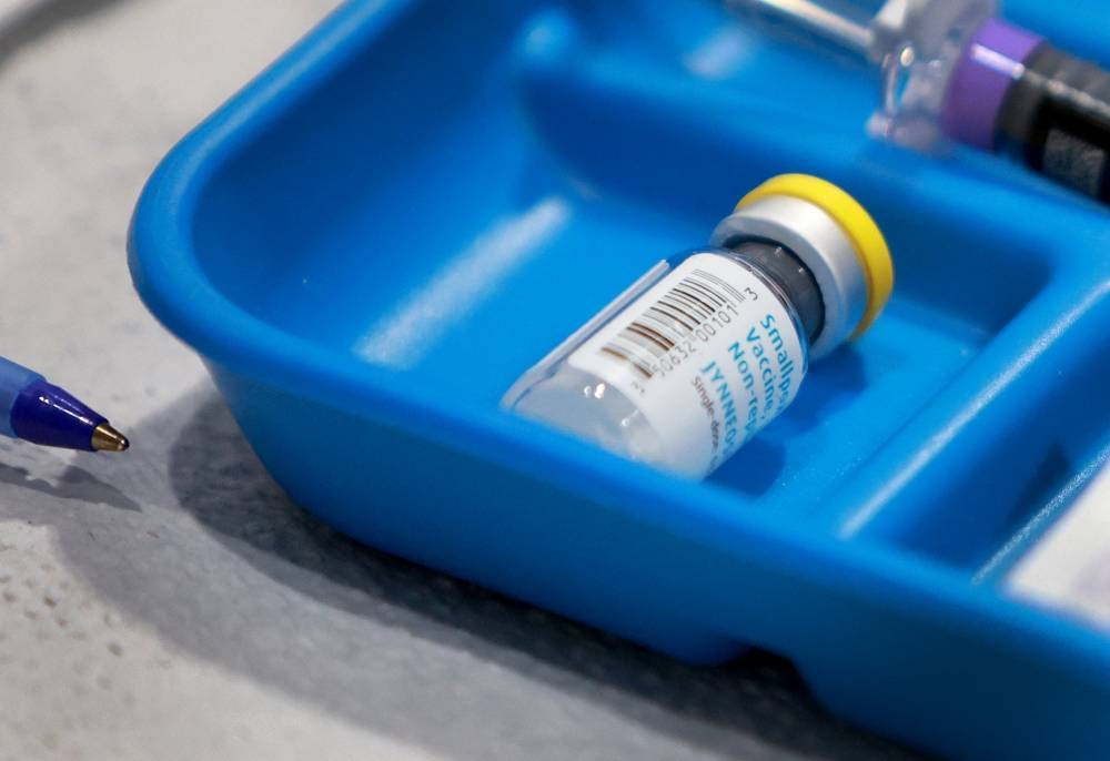 This file photo taken on July 12, 2022 shows a vial of smallpox/monkeypox vaccine during a vaccination event at the Pride Centre in Wilton Manors, Florida. ― AFP pic