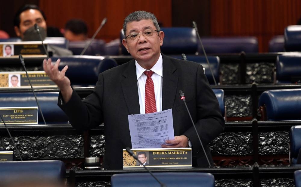 Datuk Seri Saifuddin Abdullah said the Myanmar junta was making a mockery of Asean's 5-point peace plan. — Bernama pic