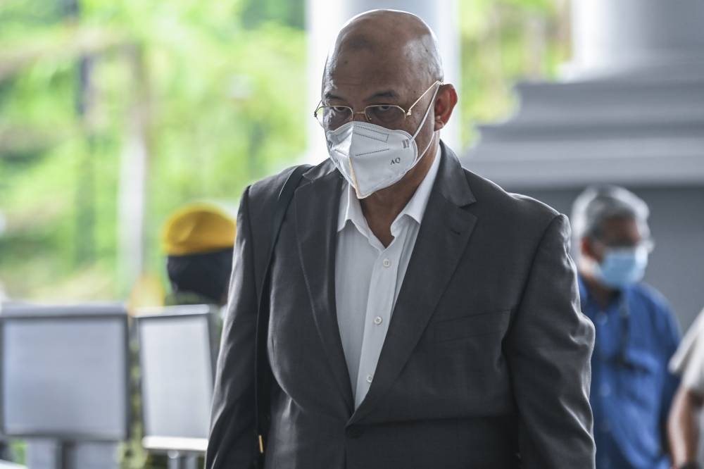 Consortium Zenith Construction Sdn Bhd senior executive director Datuk Zarul Ahmad Mohd Zulkifli is pictured at the Kuala Lumpur High Court July 27, 2022. ― Picture by Hari Anggara
