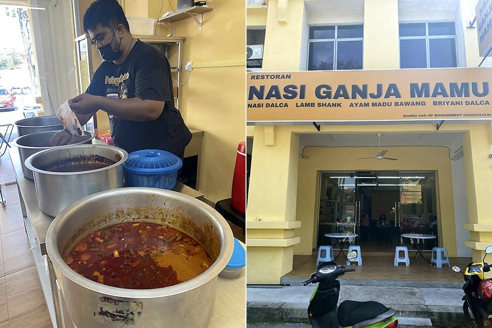 The menu is not huge but packed with winning dishes full of flavour (left). Look for their new premises that is across from the Sekolah Agama Sri Damansara (right).