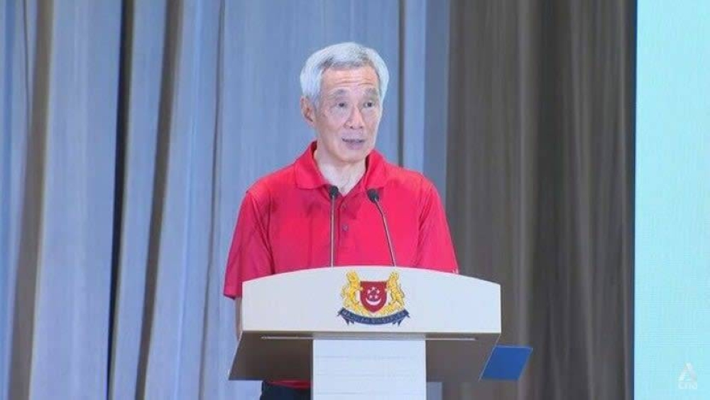 Prime Minister Lee Hsien Loong speaking at the opening of the Rivervale Community Club in Sengkang East on July 30, 2022. — TODAY pic
