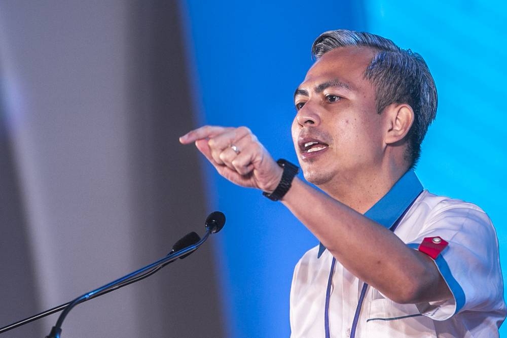 PKR communications chief Fahmi Fadzil speaks during the PKR Congress at the Ideal Convention Centre (IDCC) in Shah Alam July 17, 2022. — Picture by Hari Anggara