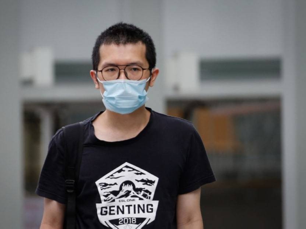 Charles Yeo arriving at the State Courts on January 19, 2022 in Singapore. — TODAY pic