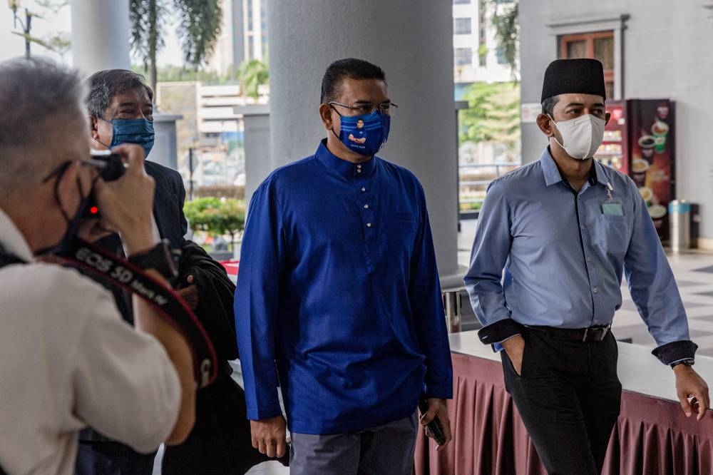 Datuk Lokman Noor Adam is pictured at Kuala Lumpur High Court in Kuala Lumpur July 8, 2022. Picture by Firdaus Latif  