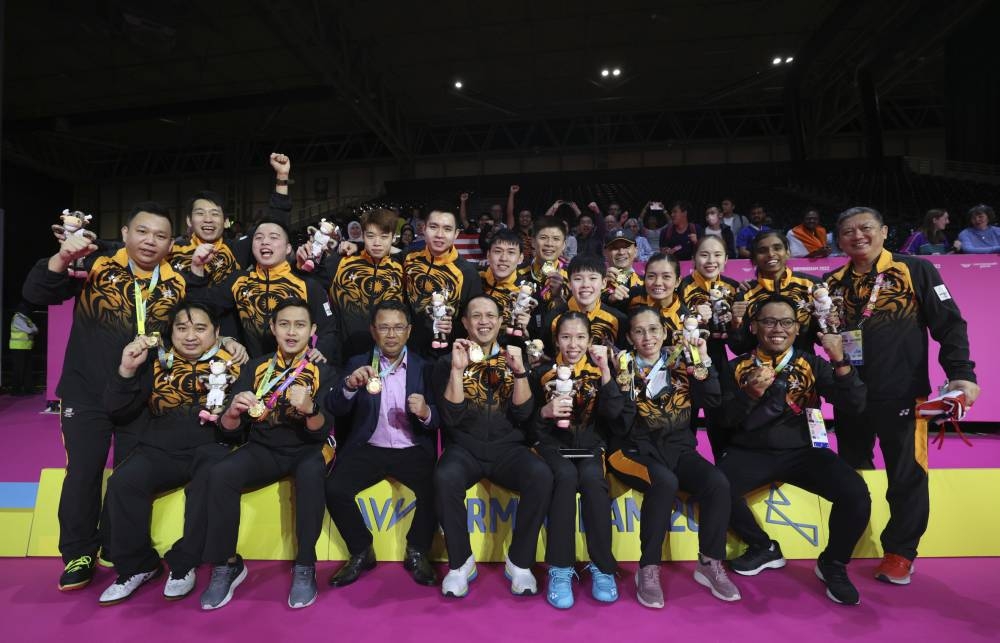 Malaysian shuttlers beat defending champions India 3-1 in the final, avenging their loss to the same opponents at the 2018 edition in Gold Coast, Australia. — Bernama pic