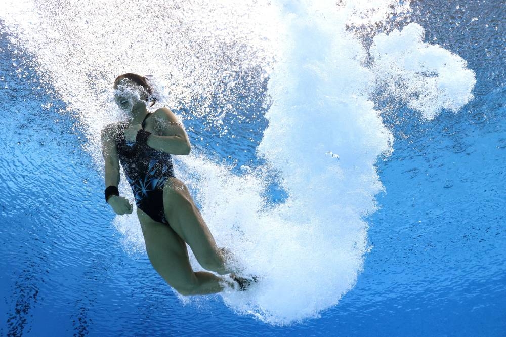 Malaysia’s Pandelela Rinong in action in the women’s 10m Platform preliminaries at Sandwell Aquatics Centre, Birmingham, Britain, August 4, 2022. — Reuters pic  