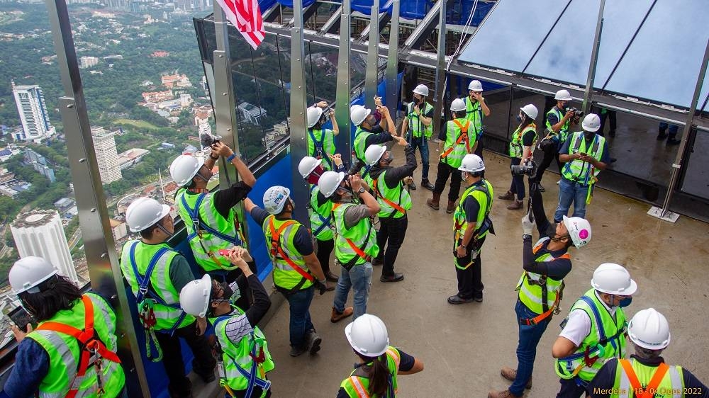 A view of the observation deck at Level 116 of the world's second tallest tower Merdeka 118. ― Picture by PNB Merdeka Ventures Sdn Bhd