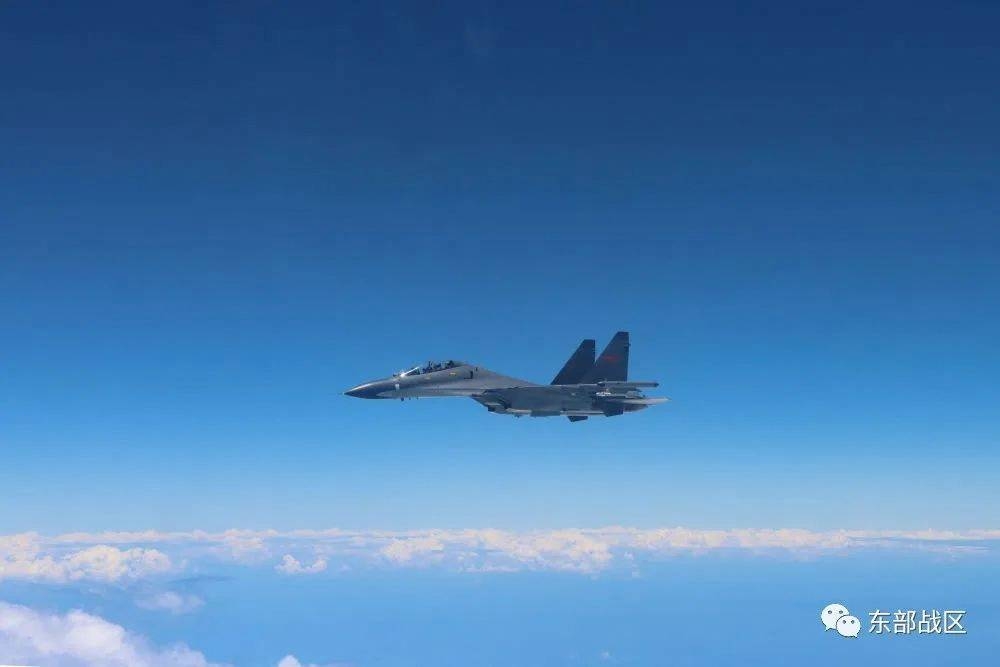 An Air Force aircraft under the Eastern Theatre Command of China's People's Liberation Army (PLA) takes part in military exercises in the waters around Taiwan, in this August 4, 2022 handout released on August 5, 2022. — Picture by Eastern Theatre Command/Handout via Reuters