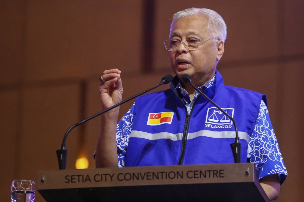 File photo of Prime Minister Datuk Seri Ismail Sabri Yaakob during the Selangor Barisan Nasional Convention opening ceremony at the Setia City Convention Centre in Shah Alam July 31, 2022. Picture by Yusof Mat Isa