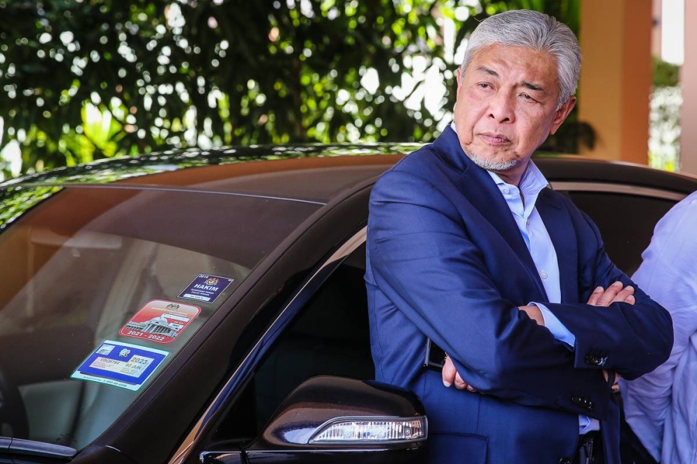 Datuk Seri Ahmad Zahid Hamidi has denied any involvement in the alleged financial improprieties regarding the Littoral Combat Ships (LCS) project. — Picture by Yusof Mat Isa