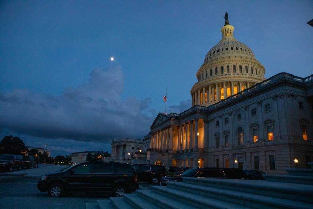 The US Capitol building is seen on the evening of August 6, 2022 in Washington, DC. — Anna Rose Layden/Getty Images/AFP pic