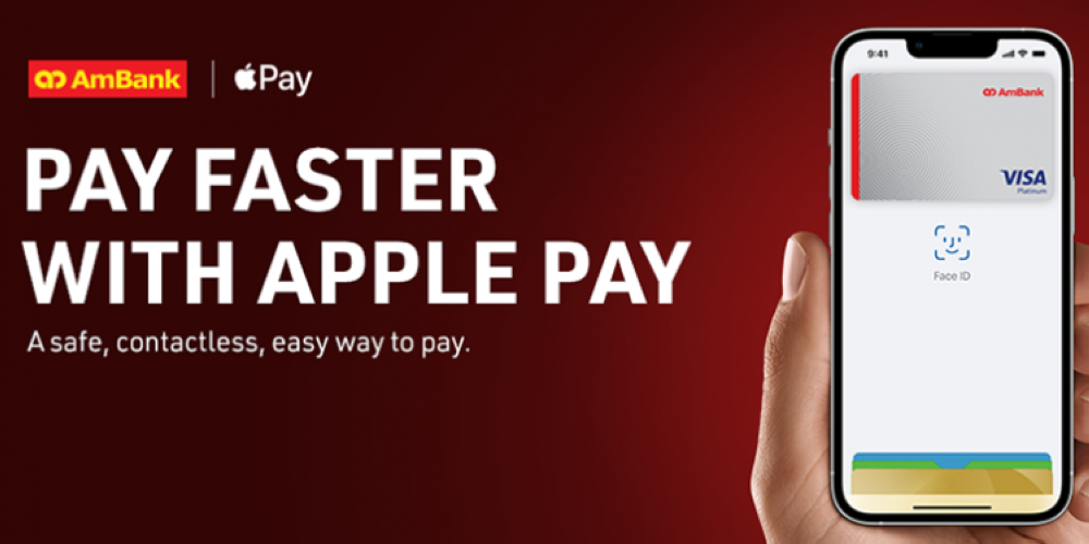 On the website, AmBank states there is no transaction limit for Apple Pay, as opposed to the usual contactless card limit of RM250 per purchase and RM750 daily. — AmBank website screenshot via SoyaCincau