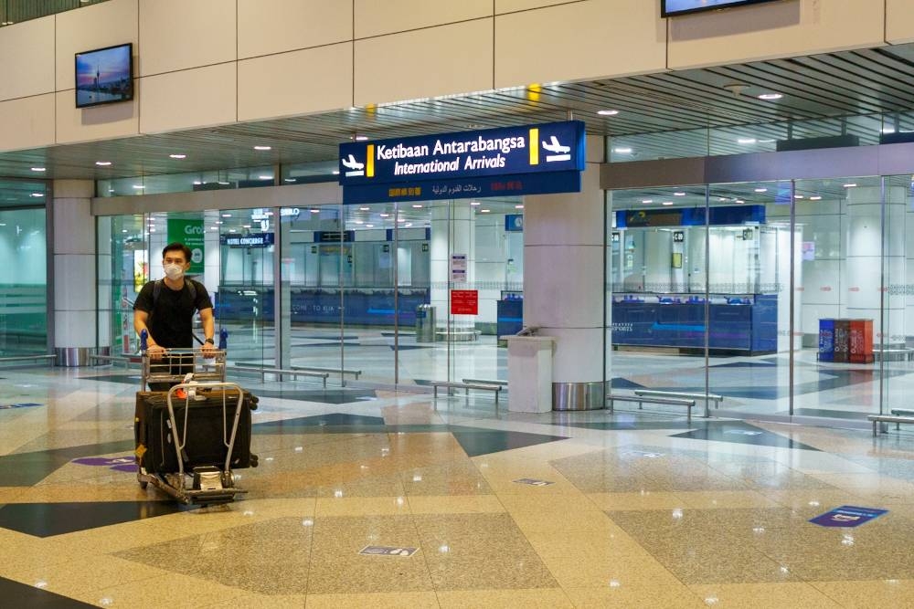 Immigration Department director-general Datuk Seri Khairul Dzaimee Daud said the system which among others is to improve the management efficiency of foreigners entering Malaysia, can only be used depending on the type of passport held by foreigners. — Picture by Devan Manuel