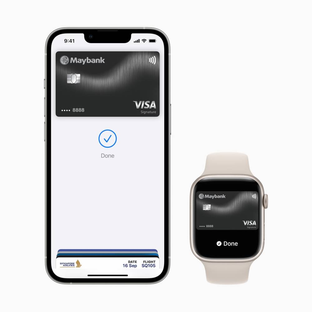 According to VISA, every Apple Pay purchase is secure because it is authenticated with Face ID, Touch ID or device passcode as well as a one-time unique dynamic security code. — Picture courtesy of Apple