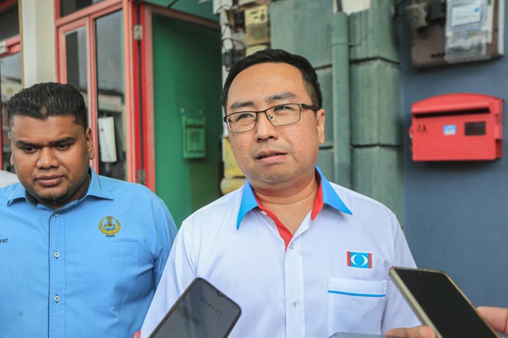 Tanjong Malim MP Chang Lih Kang has been appointed as the new Perak PKR leadership council chairman, August 11, 2022. — Picture by Farhan Najib