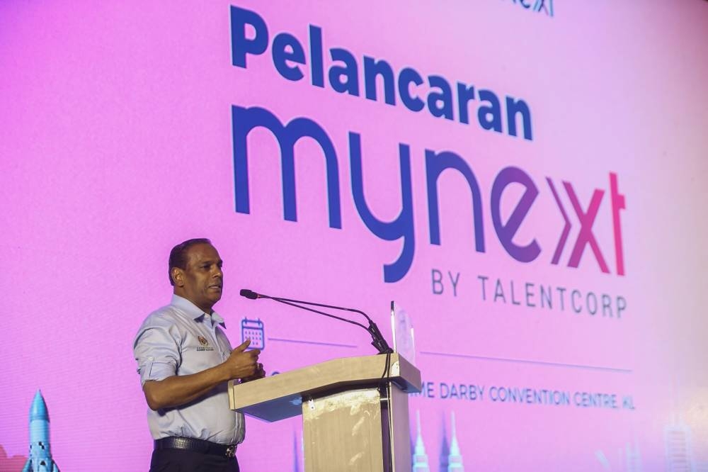 Human Resources Minister Datuk Seri M. Saravanan said foreign workers needed to report any wrongdoings by their employers. — Picture by Ahmad Zamzahuri
