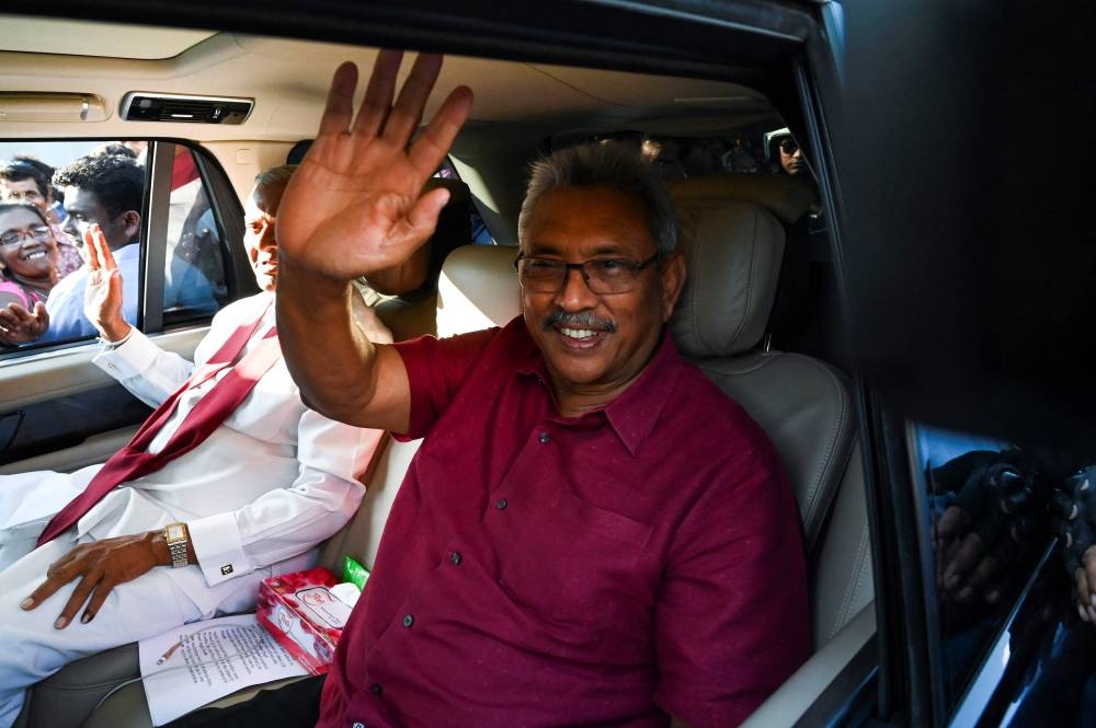 Former Sri Lankan president Gotabaya Rajapaksa was given a 14-day short-term visit pass when he first arrived here on July 14. — AFP pic