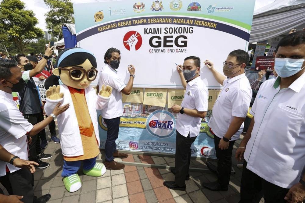 Health Minister Khairy Jamaluddin is pictured during launch of the Johor state-level Healthy Malaysia National Agenda Tour in Johor Baru August 12, 2022. — Bernama pic