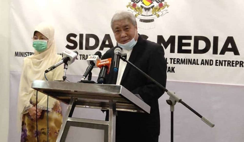 Deputy premier Datuk Amar Awang Tengah Ali Hasan is seen in this file picture taken on May 8, 2020. — Picture courtesy of the Sarawak Public Communications Unit (Ukas)