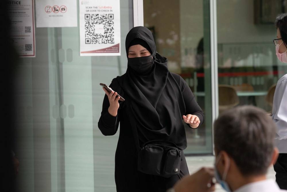 Maslinda Zainal, 47, at the State Courts on Jan 11, 2021. — TODAY pic