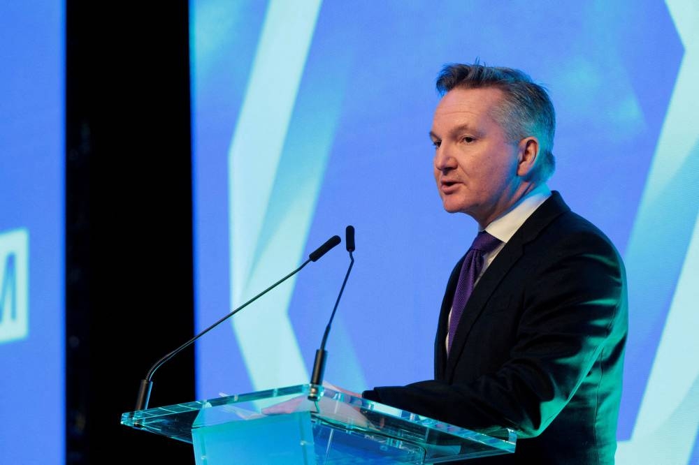 Bowen said the change would make clear to global investors that Australia is serious about cutting emissions after more than a decade of policy uncertainty. — Brook Mitchell/Pool pic via Reuters 