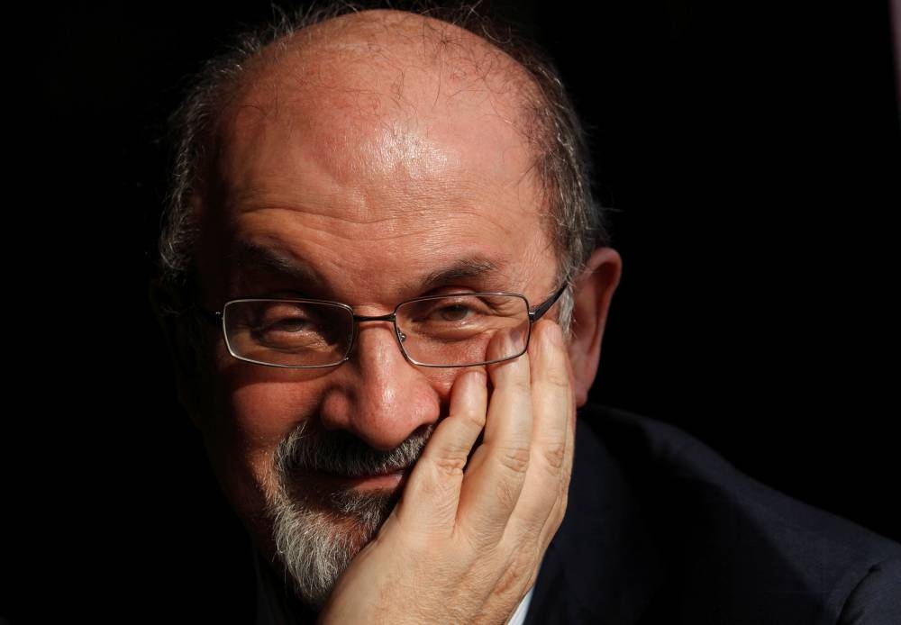 File photo of author Salman Rushdie posing for a photograph after an interview with Reuters in central London, October 8, 2010. — Reuters pic