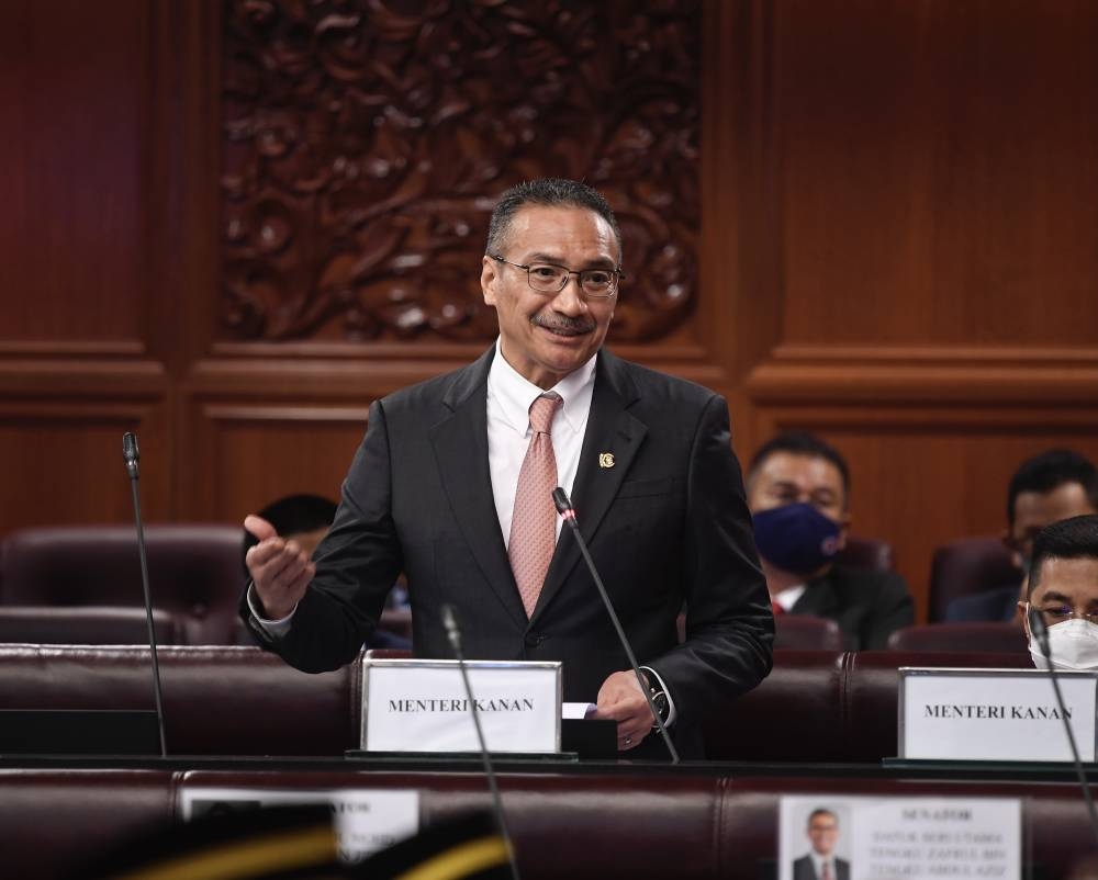 Senior Defence Minister Datuk Seri Hishammuddin Hussein said government would focus on putting the littoral combat ship (LCS) project back on track  — Bernama pic