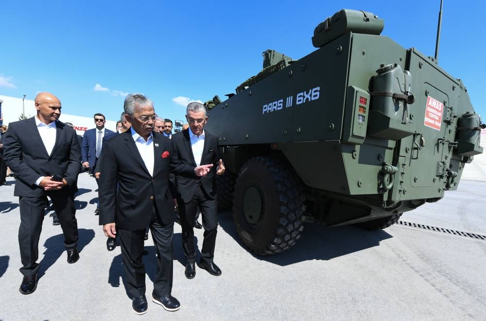 Yang di-Pertuan Agong Al-Sultan Abdullah Ri’ayatuddin Al-Mustafa Billah Shah at FNSS Defence Systems A.S in Ankara, August 17, 2022. — Bernama pic 