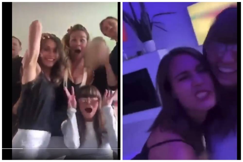 Finland prime minister Sanna Marin is seen partying in a leaked video clip that has gone viral on social media. — Screengrab via Twitter/visegrad24