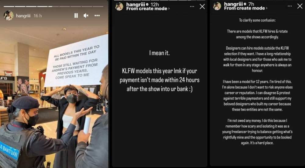 After staging her protest, Alicia commented on her reasons for taking up the cause via her Instagram account. — Screenshots via Instagram/ hangriii 