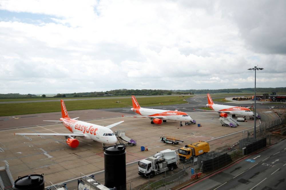 Fourteen international flights were cancelled today as Easyjet’s Spanish pilots began a new three-day work stoppage calling for the reinstatement of conditions they enjoyed before the pandemic, union officials said. ― Reuters file pic