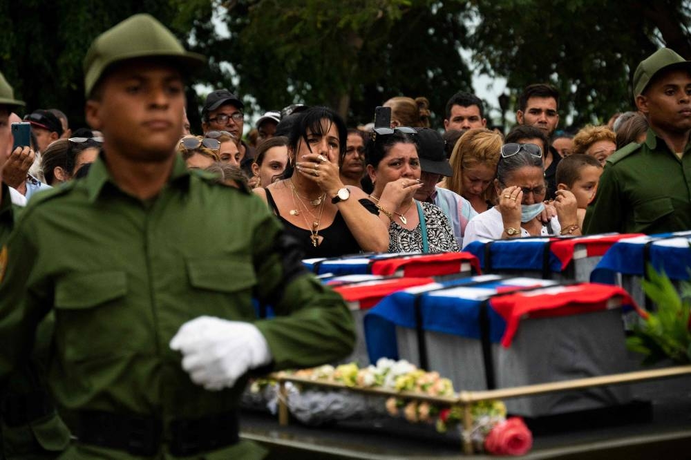 Cuba bids farewell to firefighters killed in fuel depot blaze