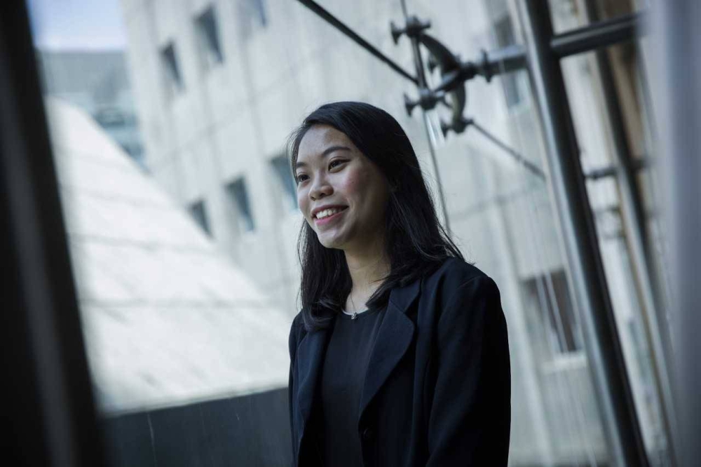 Home Team scholarship recipient Evangeline Foo. — TODAY pic