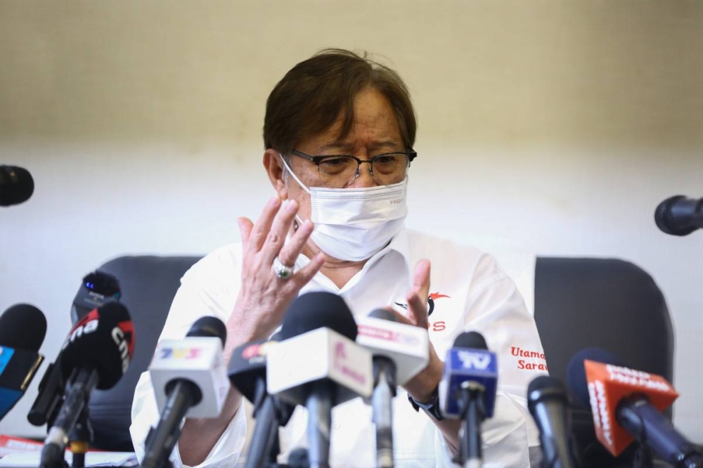 Abang Johari expressed his regret that NSC has dropped taekwondo from Sukma to be held in Kuala Lumpur from Sept 29 to Oct 8 this year. — Picture by Yusof Mat Isa