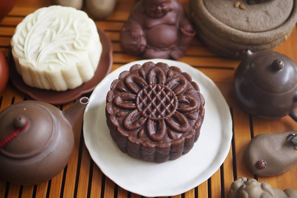 The chocolate mooncake is their bestseller for the Mid-Autumn festival.