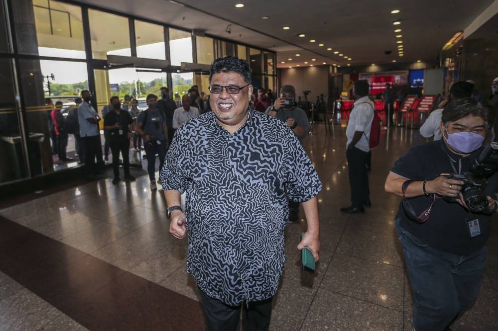 Melaka Umno chief Datuk Seri Ab Rauf Yusoh at Kuala Lumpur World Trade Centre (WTCKL) August 22, 2022. — Picture by Hari Anggara