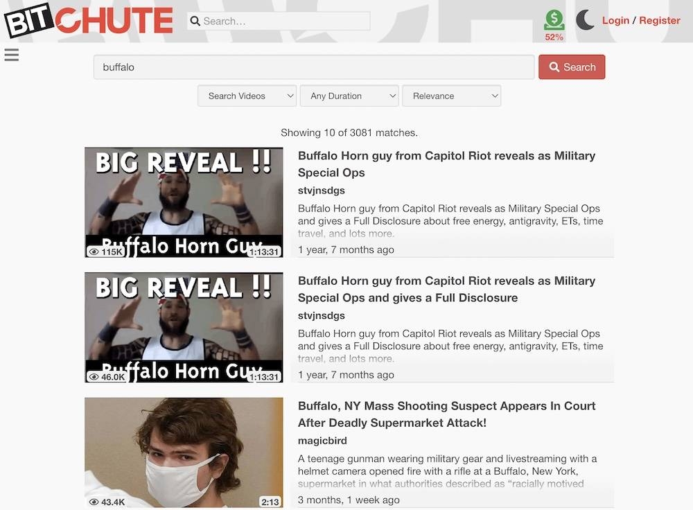 BitChute has boomed as YouTube, Twitter and Facebook tighten rules to combat misinformation and hate speech. — BitChute screenshot