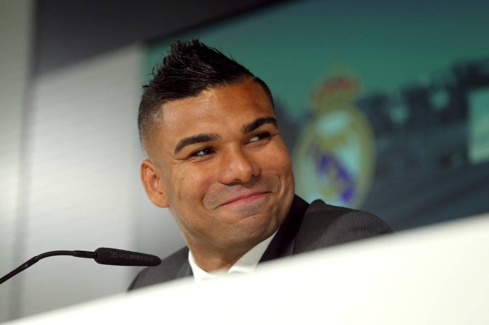 Casemiro during a press conference as he bids farewell to Real Madrid after signing for Manchester United at Ciudad Real Madrid, Madrid, Spain, August 22, 2022. — Reuters pic 