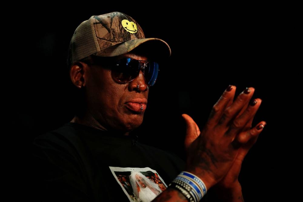 Former NBA player Dennis Rodman poses for a portrait in Los Angeles September 9, 2019. — Reuters pic