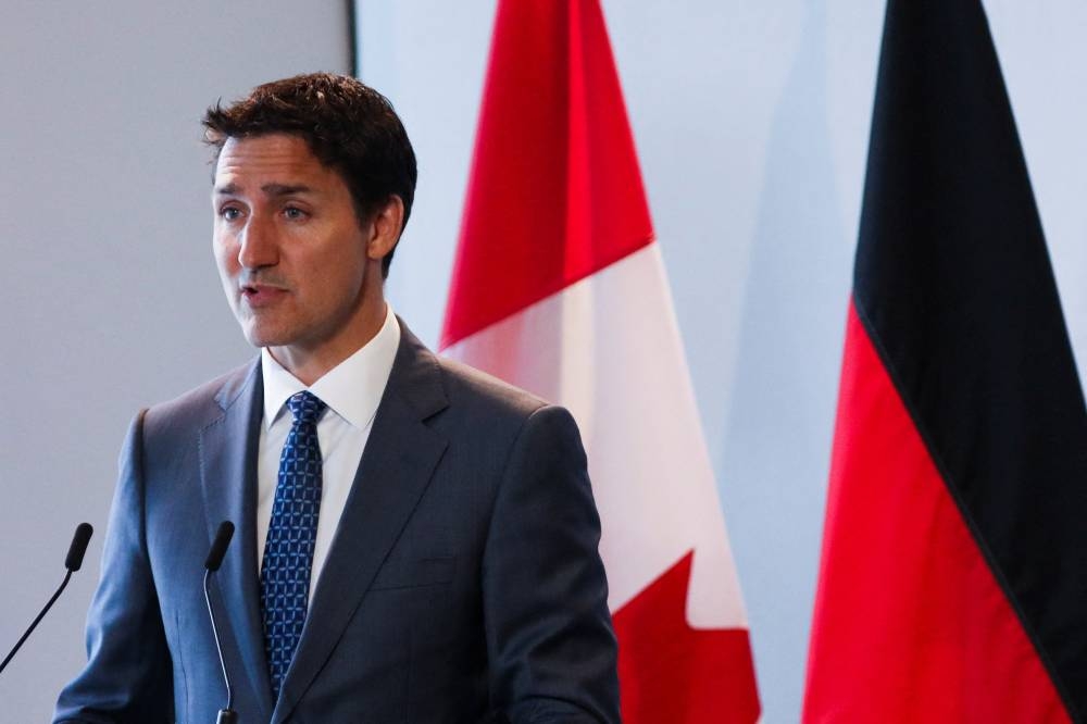 Canada's Prime Minister Justin Trudeau announced a list of 62 individuals and one defence sector entity that would be sanctioned over Russia's war with Ukraine. — Reuters pic